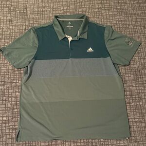 Adidas Whistling Straights Men's Multi-Green Polo Shirt